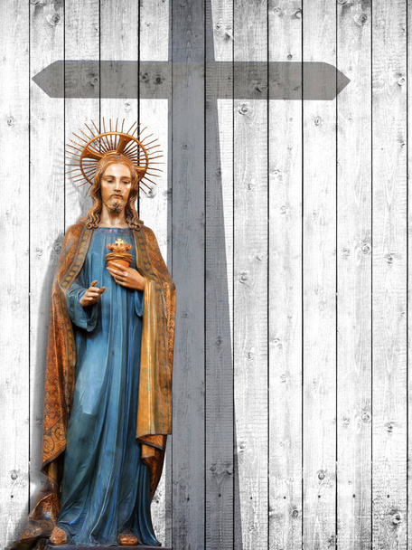 άγαλμα του Χριστού Ιησού - θρησκευτικά - Φωτογραφία, εικόνα