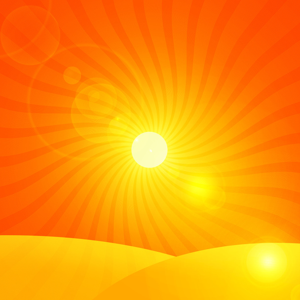 Streszczenie tło. Słońce, promienie - ilustracja - Zdjęcie, obraz
