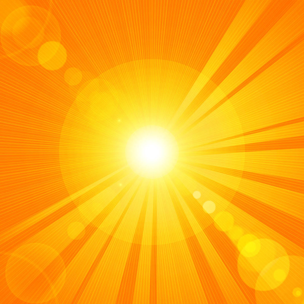 Abstract background. Sun with  rays  - Illustration - Zdjęcie, obraz