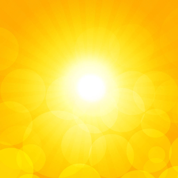 Abstrakter Hintergrund. Sonne mit Strahlen - Illustration - Foto, Bild