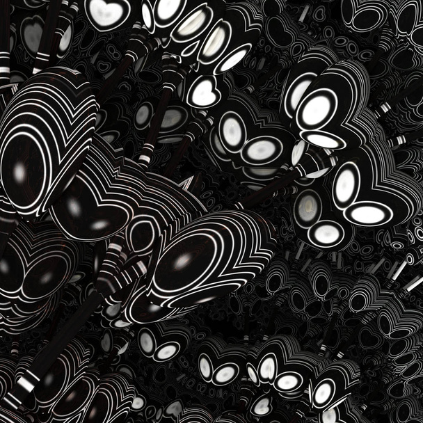 Fundo abstrato fractal, textura futurista
 - Foto, Imagem