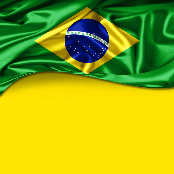 Brazília zászlót másol hely az a szöveg vagy a képek - Fotó, kép