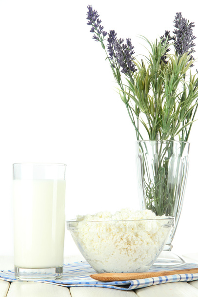 Dairy products on a light background - Φωτογραφία, εικόνα