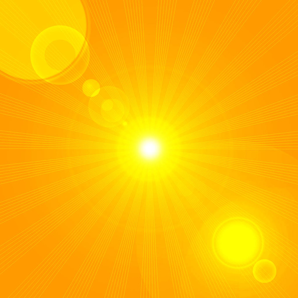 sole con raggi sfondo astratto - Illustrazione
 - Foto, immagini