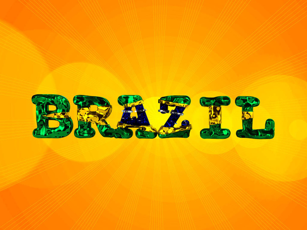 Brasile parola con spazio di copia per il testo o le immagini
  - Foto, immagini