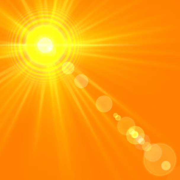 Abstraktní pozadí. Slunce s paprsky - ilustrace - Fotografie, Obrázek