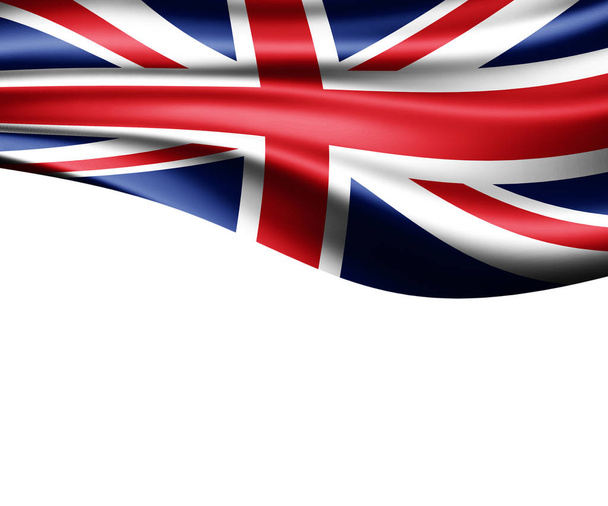 Másol a szöveg - 3d illusztráció helyet Egyesült Királyság zászlaja     - Fotó, kép
