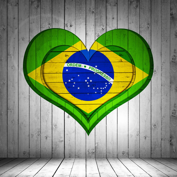 テキストや画像のコピー スペースを持つブラジルの国旗 - 写真・画像