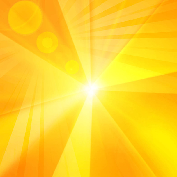 Güneş ışınları ile soyut arka plan - illüstrasyon - Fotoğraf, Görsel