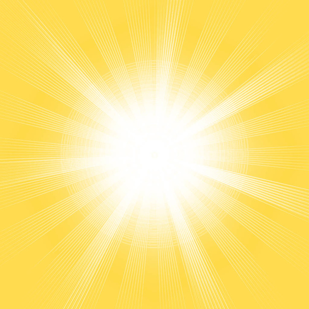 sol con rayos fondo abstracto - Ilustración
 - Foto, imagen