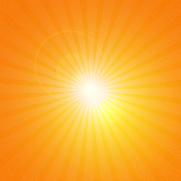 sol con rayos fondo abstracto - Ilustración
 - Foto, Imagen
