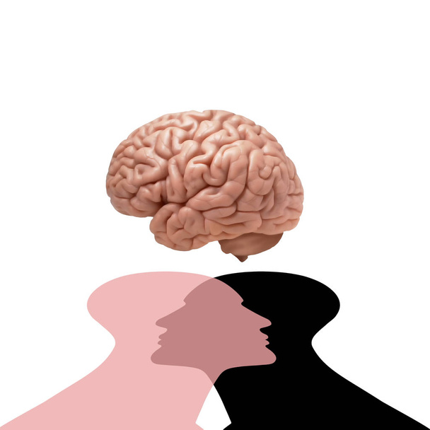  ilustracja - 3d tło ludzkiego mózgu - Zdjęcie, obraz