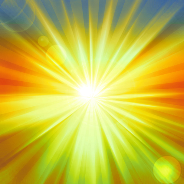 sol con rayos fondo abstracto - Ilustración
 - Foto, imagen
