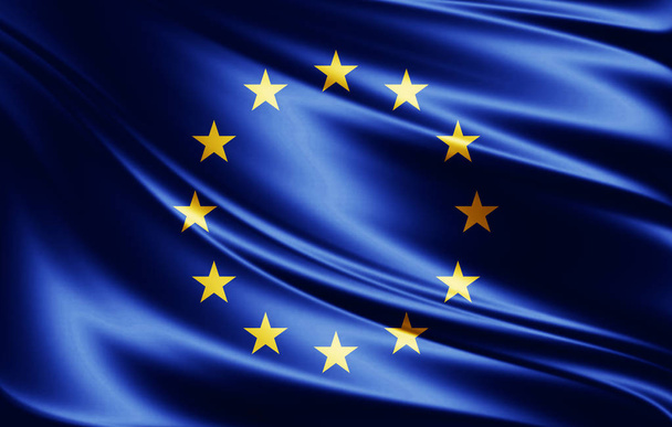 Europe union  flag  with copy space for your text or images - Foto, Imagem