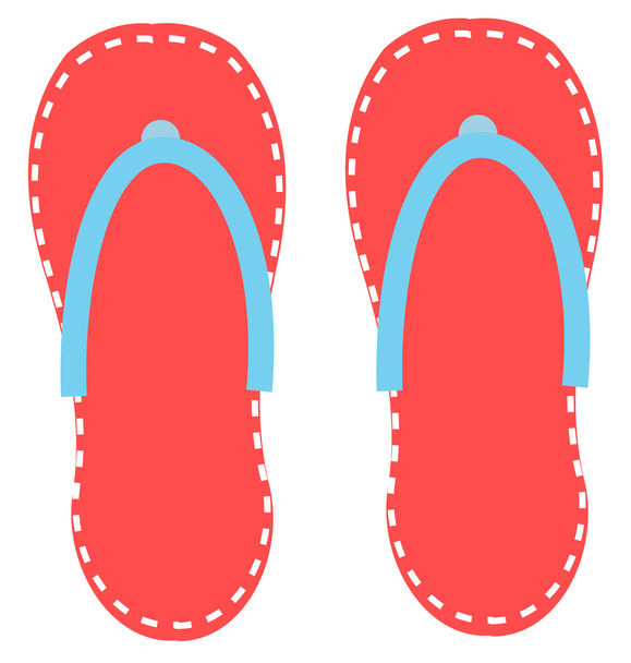 Flip flops vector sandal - Vektor, Bild