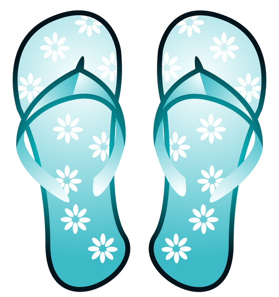 Flip flops vector sandal - ベクター画像