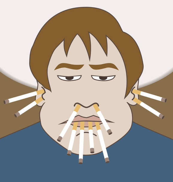 Καπνιστής πρόβλημα - Διάνυσμα, εικόνα