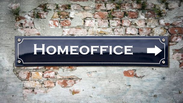 Wall Sign to Home Office - Foto, imagen