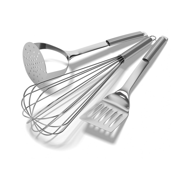 utensilios de cocina de acero inoxidable
 - Foto, imagen