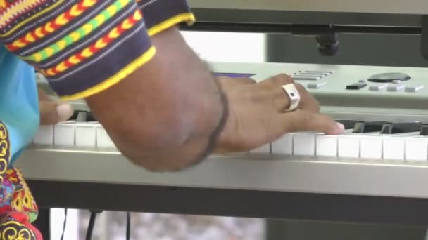 hands playing the piano - Footage, Video