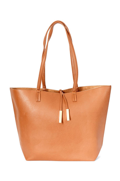 Large brown handbag isolated on white background - Foto, Imagem
