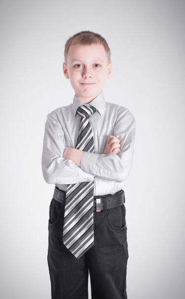 Boy crossed his arms - Foto, afbeelding