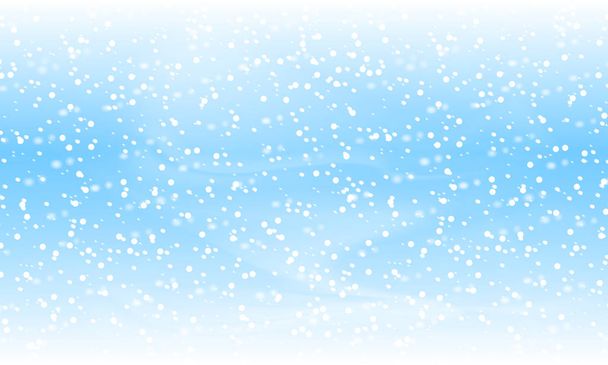 Vallende sneeuw achtergrond. Vakantie landschap met sneeuwval. Vectorillustratie. Winter sneeuwt hemel. EPS-10. - Vector, afbeelding