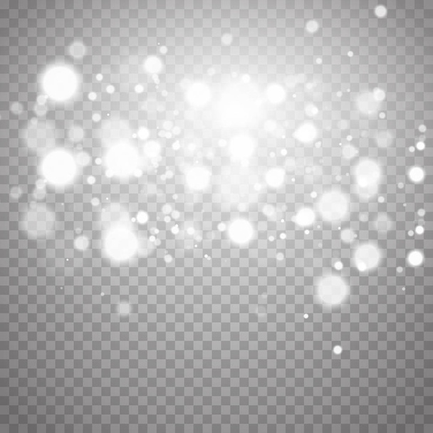 Shining bokeh isolated on transparent background.  - Vector, Image