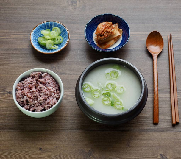 Korean food beef leg bone soup - Photo, Image