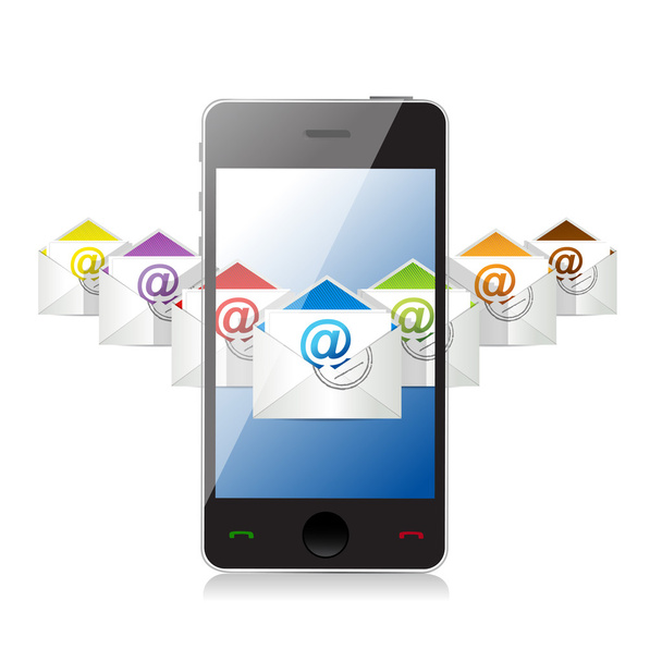 Technologie für E-Mails im Online-Posteingang. - Foto, Bild