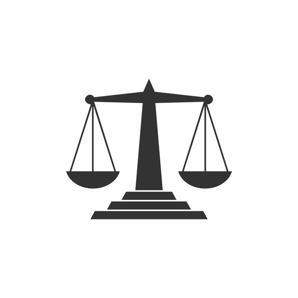 Κλίμακα του προτύπου λογότυπο δικαιοσύνης - Διάνυσμα, εικόνα