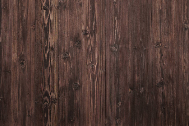 Beautiful Wood Background, Dark Brown and Aged Surface Nature Texture. - Photo, Image