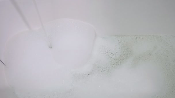 bathroom foam in the bathroom - Footage, Video