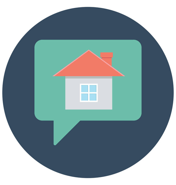 Property Advising Color Vector icon which can be easily modified or edit  - Вектор, зображення