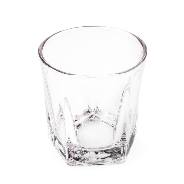 Empty glass isolated on a white background. - Photo, Image