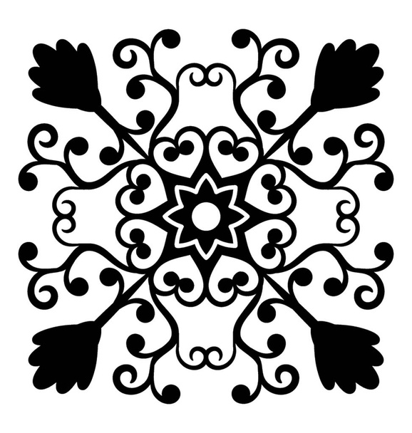 Calligraphic element also known as embroidery design  - Vector, Imagen