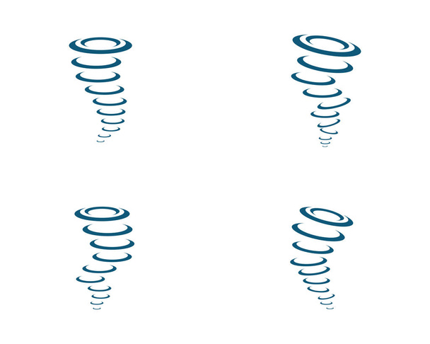 Tornado logo symboli vektori kuva suunnittelu - Vektori, kuva