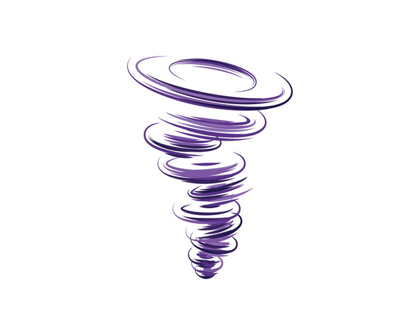 Projekt ilustracji wektora symbolu tornada - Wektor, obraz