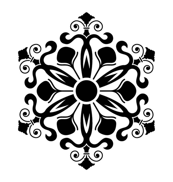 Embroidered design element icon  - Vector, Imagen