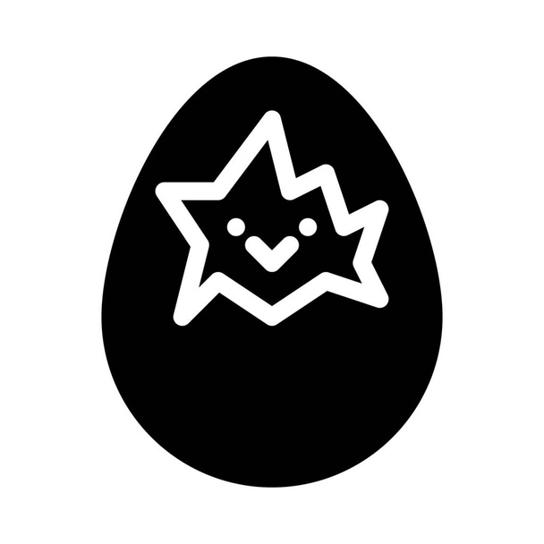 イースター卵の孵化の単純なベクトル イラスト - ベクター画像