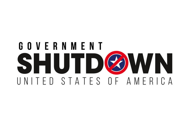 SHUTDOWN - Arrêt du gouvernement aux États-Unis
 - Vecteur, image