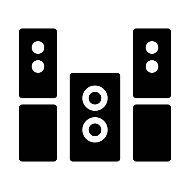 simple vector illustration of Home Theater System - Vector, Image
