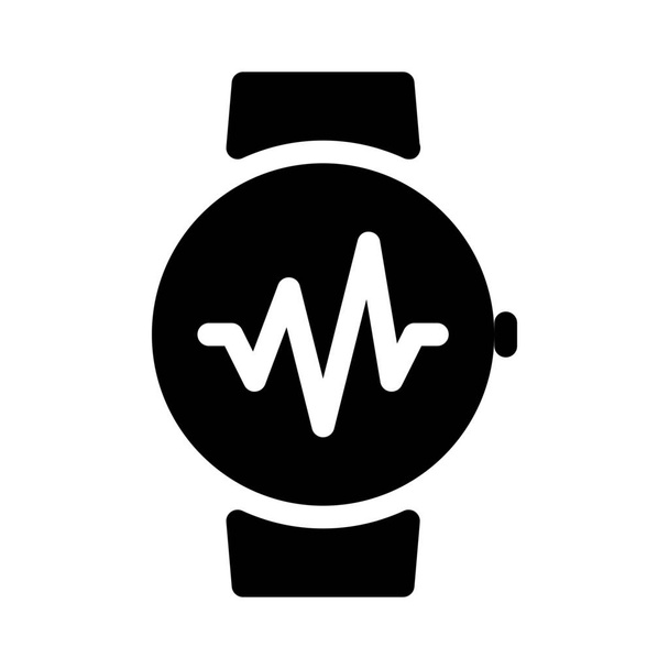 semplice illustrazione vettoriale della frequenza cardiaca Smartwatch
 - Vettoriali, immagini