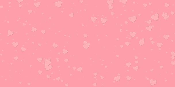 Coração rosa amor confettis. Dia dos Namorados caindo
 - Vetor, Imagem