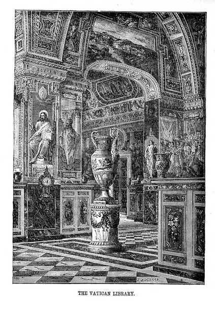 Biblioteca Apostolica Vaticana Retro en oude beeld - Foto, afbeelding