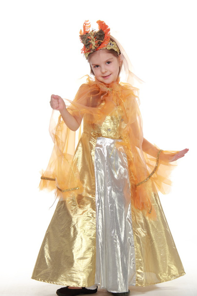Pretty little girl in a beautiful dress - Foto, Imagem