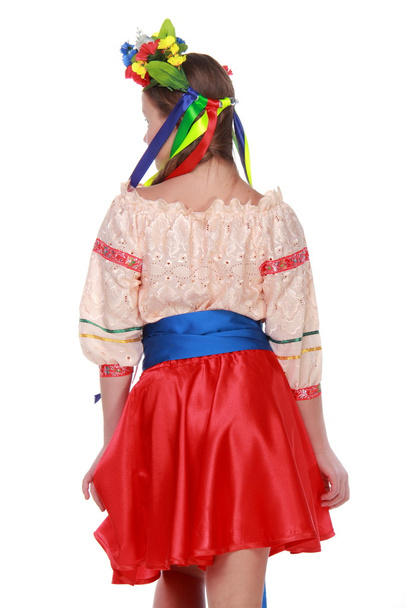 Girl in traditional ukrainian costume - Foto, afbeelding