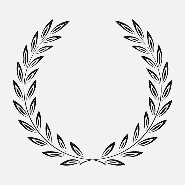 icon laurel wreath, spotrs design - illustration Black - Photo, Image