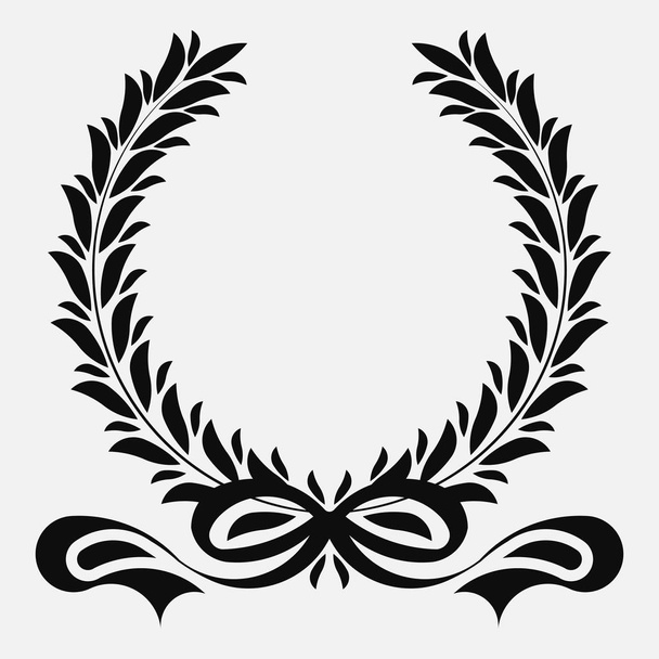 coroa de louro ícone, design spotrs - ilustração Preto
 - Foto, Imagem