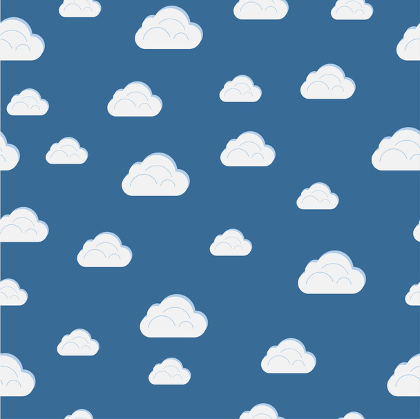 απρόσκοπτη σύννεφα υφή, λευκά σύννεφα κατά της μπλε του ουρανού, φυσικές υφές, επίπεδη σχεδίαση, εικόνα - Φωτογραφία, εικόνα
